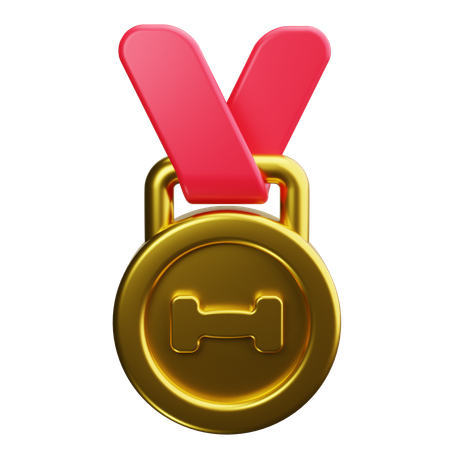 Médaille d'haltérophilie  3D Icon