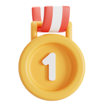 Médaille d'or  3D Icon