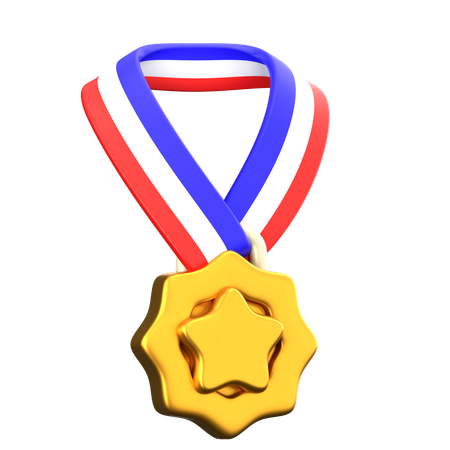 Médaille d'or  3D Icon