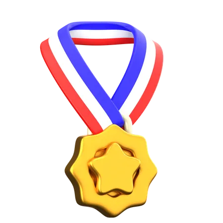 Médaille d'or  3D Icon