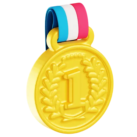 Médaille d'or  3D Icon