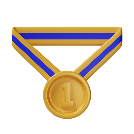 Médaille d'or  3D Icon