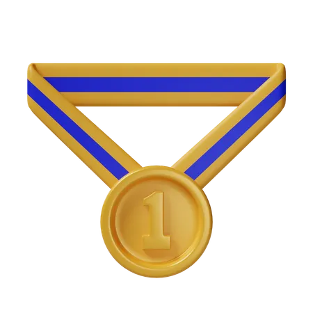 Médaille d'or  3D Icon