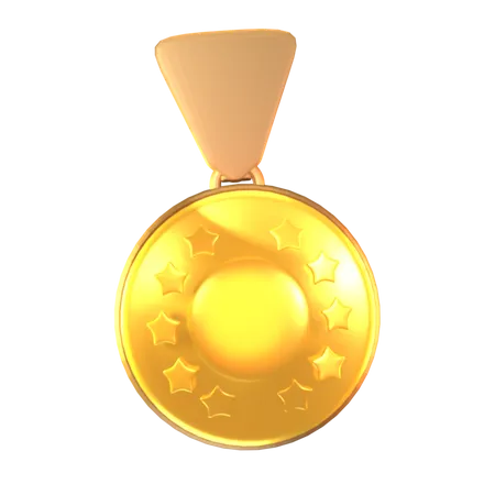 Médaille d'or  3D Icon