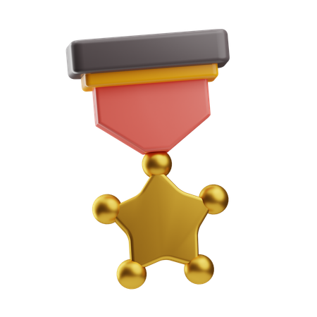 Médaille étoile  3D Icon