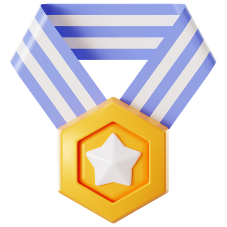 Médaille étoile  3D Icon