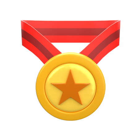 Médaille étoile  3D Icon