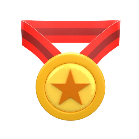 Médaille étoile  3D Icon