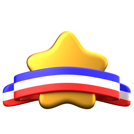 Médaille étoile  3D Icon