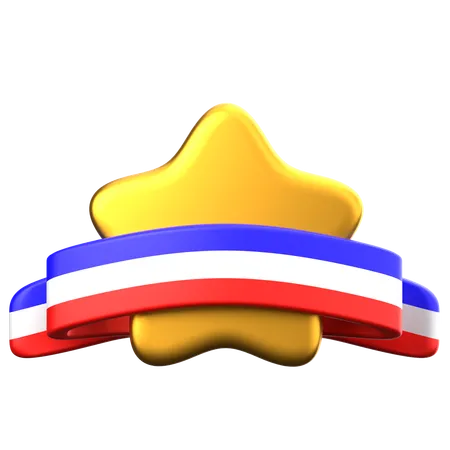 Médaille étoile  3D Icon