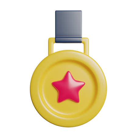 Médaille étoile  3D Icon