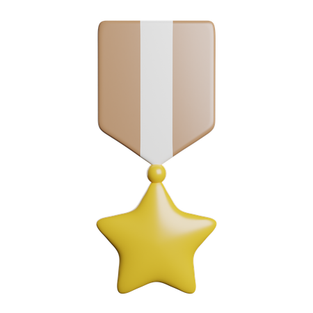 Médaille étoile  3D Icon