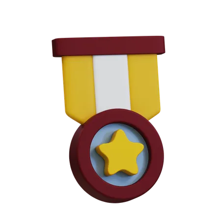 Médaille étoile  3D Icon