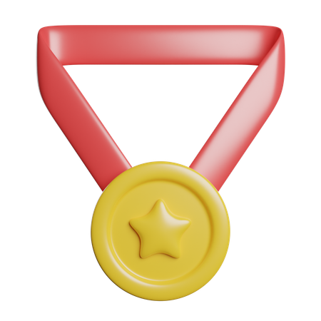 Médaille étoile  3D Icon