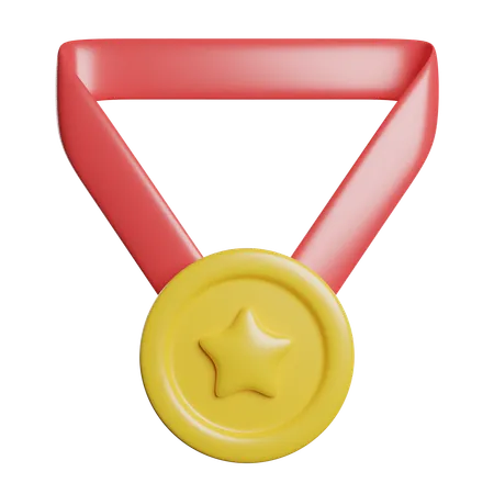 Médaille étoile  3D Icon