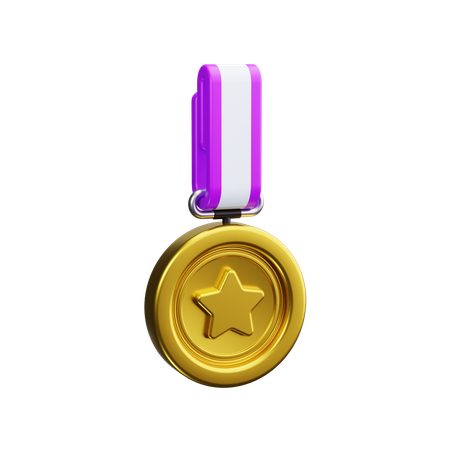 Médaille étoile  3D Icon