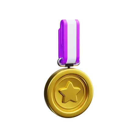 Médaille étoile  3D Icon