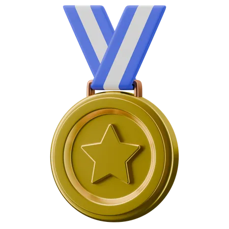 Médaille étoile  3D Icon