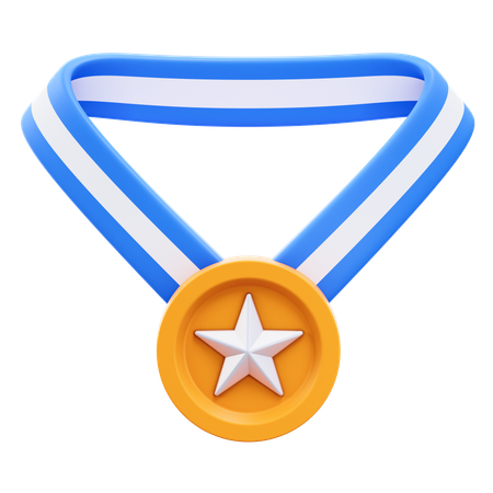 Médaille étoile  3D Icon