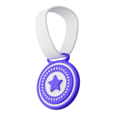 Médaille étoile  3D Illustration