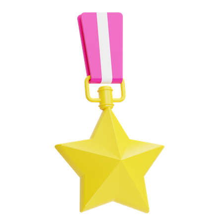 Médaille étoile  3D Icon