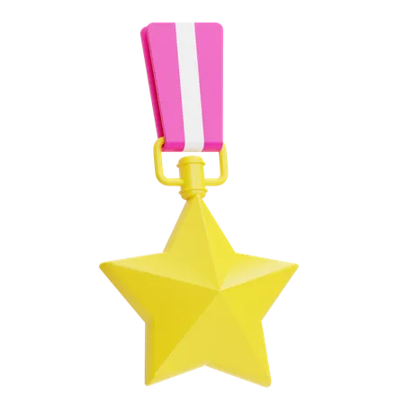 Médaille étoile  3D Icon