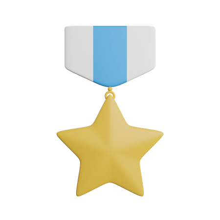 Médaille étoile  3D Icon