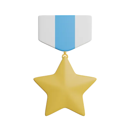 Médaille étoile  3D Icon