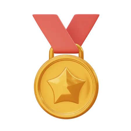 Médaille étoile  3D Icon