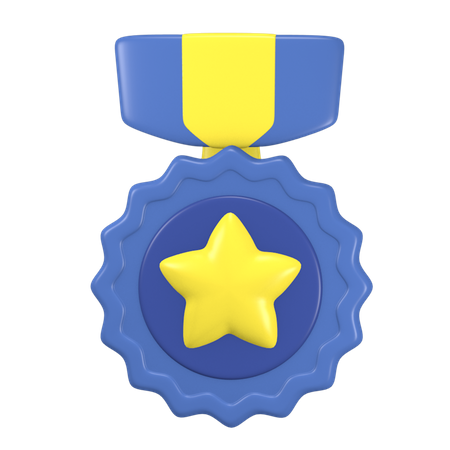 Médaille étoile  3D Icon