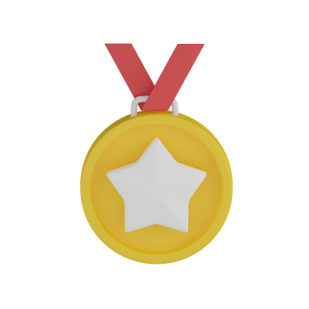 Médaille étoile  3D Icon