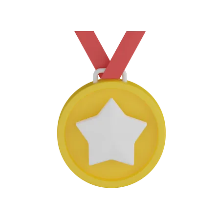 Médaille étoile  3D Icon