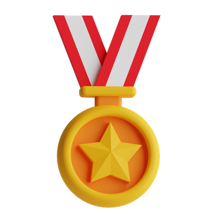 Médaille étoile  3D Icon