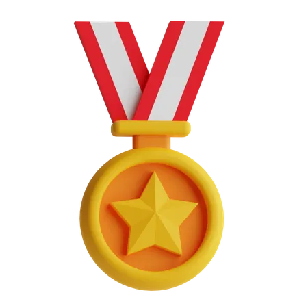 Médaille étoile  3D Icon