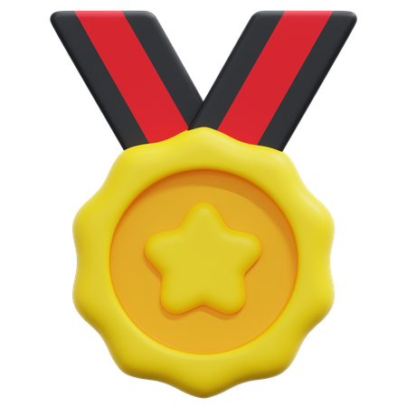 Médaille étoile  3D Icon