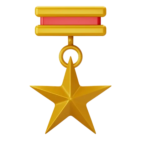 Médaille étoile  3D Icon