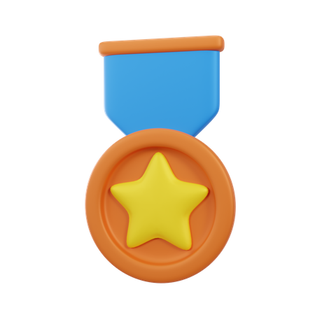 Médaille étoile  3D Icon