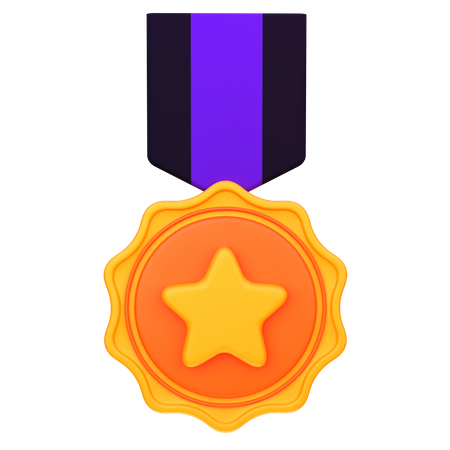 Médaille étoile  3D Icon