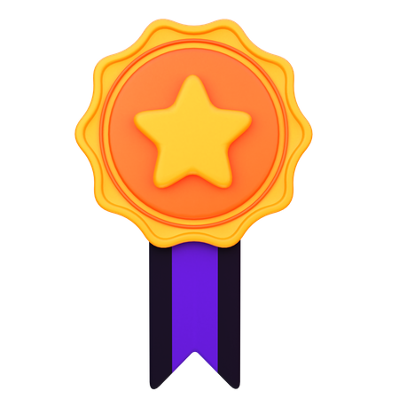 Médaille étoile  3D Icon