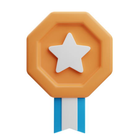 Médaille étoile  3D Icon