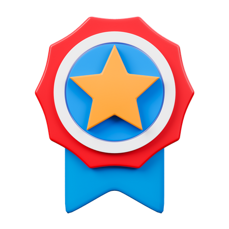 Médaille étoile  3D Icon