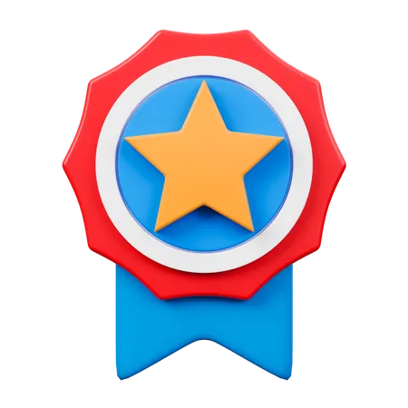 Médaille étoile  3D Icon