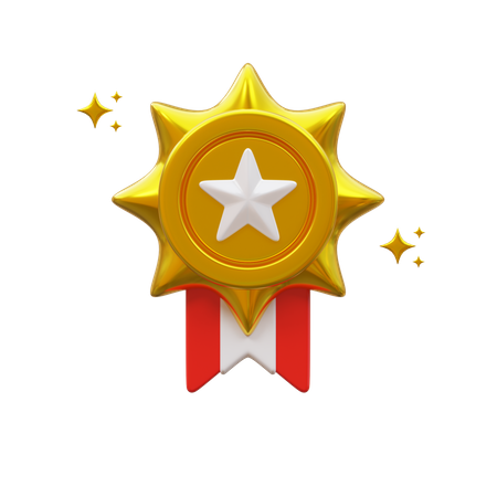 Médaille étoile  3D Icon