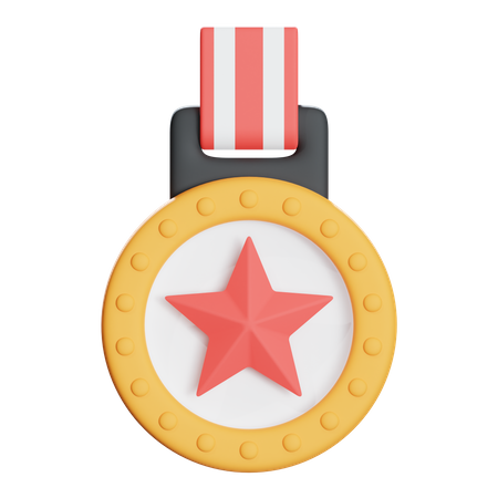 Médaille étoile  3D Icon