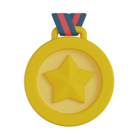 Médaille étoile  3D Icon