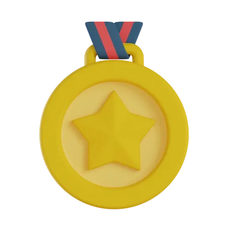 Médaille étoile  3D Icon