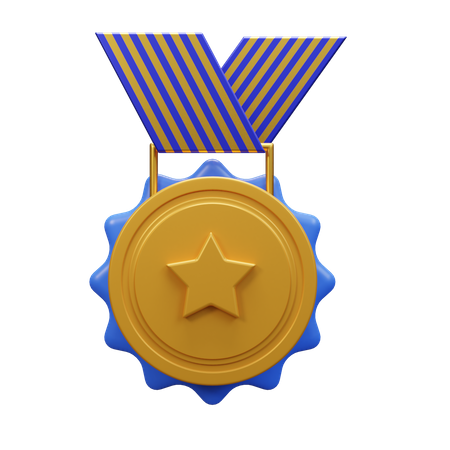 Médaille étoile  3D Icon