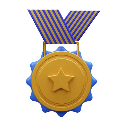 Médaille étoile  3D Icon