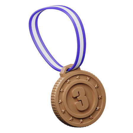 Médaille marron  3D Icon