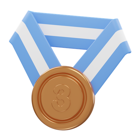 Médaille Rang 3  3D Icon